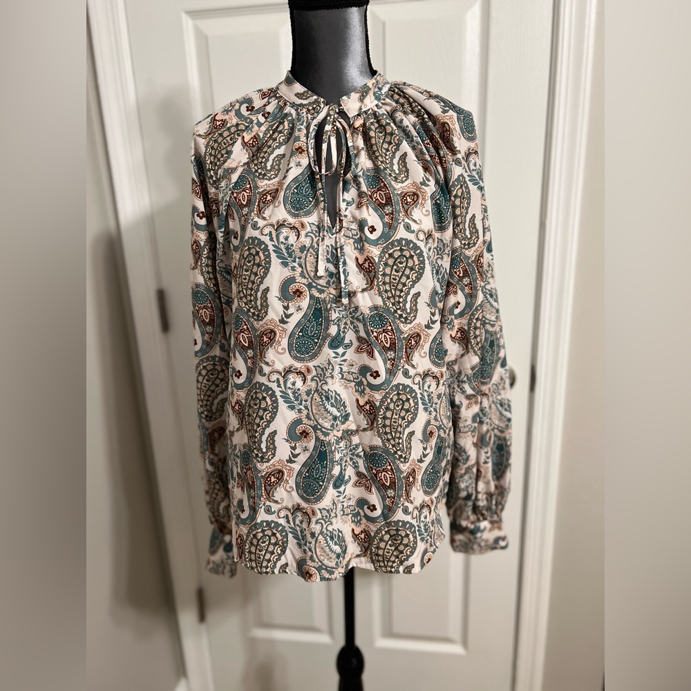 NWOT paisley blouse